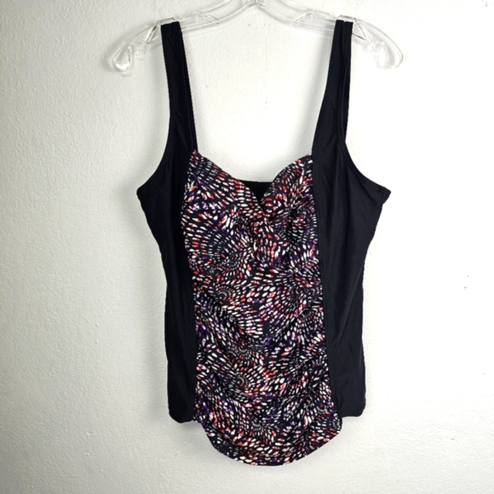 Beach Native Tankini Bra Shelve Tummy Control Sz 16 Beach Pool Resortwear